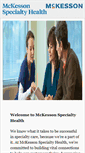 Mobile Screenshot of mckessonspecialtyhealth.com